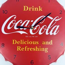 Coca-Cola 12” round metal wall clock “Delicious and Refreshing” works - $25.00