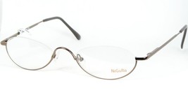 Nos Ni Gu Ra N 0419 G Brown Eyeglasses Glasses Metal Half Rim Frame 49(50)-22-145 - £41.05 GBP