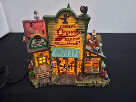Lemax Spooky Town 2012 CRUMP&#39;S ORGANIC MARKET 25329 LIGHTED HALLOWEEN Bu... - $49.45