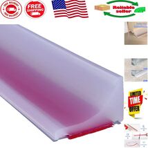 Frameless Shower Water Dam Barrier - 39” Silicone Splash Guard for Easy ... - $39.71 CAD