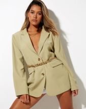 Motel Rocks Maiwa Blazer IN Grün (MR51.1) - £16.43 GBP