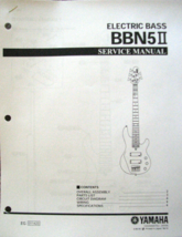 Yamaha BBN5 II 5 String Bass Guitar Service Manual and Parts List Booklet - $12.86