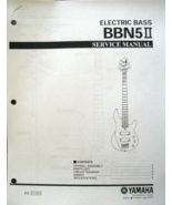 Yamaha BBN5 II 5 String Bass Guitar Service Manual and Parts List Booklet - $18.06 CAD