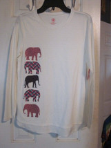 NWT - J KHAKI Girl&#39;s Multi-Design ELEPHANTS Size XL Long Sleeve Top - £15.72 GBP