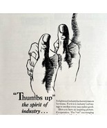 Western Electric Bell System Thumbs Up 1929 Advertisement AT&amp;T Telephone... - $34.17 CAD