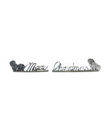 Metzke Pewter Merry Christmas Sign Hand Crafted Pewter Cavalier King Cha... - $30.00