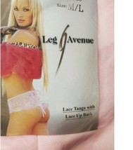 Lace Up Tanga Panty Leg Avenue M/L PINK lingerie sexy panties underwear Panty Tg - £12.04 GBP