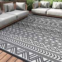 SIXHOME Outdoor Rug Carpet for Patio RV Camping 6&#39;x9&#39; Reversible Rug - £39.22 GBP