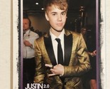 Justin Bieber Panini Trading Card #86 Justin In Gold Jacket - $1.97