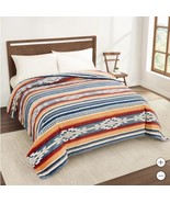 Pendleton Blanket Multicolor Saltillo Stripe Queen Luxe Faux Fur 98 in X... - $1,344.22 MXN