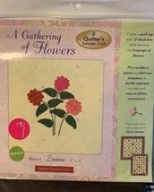 Hancock Fabrics A Gathering Of Flowers Zinna Block 9 Quilt Kit - New - £7.07 GBP