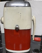 Vintage Rival Ice-O-Mat Rogue Model 455 Hand Crank Red White Ice Crusher - $643.63 MXN