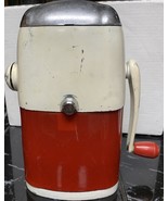 Vintage Rival Ice-O-Mat Rogue Model 455 Hand Crank Red White Ice Crusher - $47.59 CAD