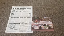 VTG LOT 1988 Kenny Wallace Kodiak 36 Autograph ASA Actionline Racing NASCAR News - £26.13 GBP