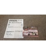 VTG LOT 1988 Kenny Wallace Kodiak 36 Autograph ASA Actionline Racing NAS... - $33.24