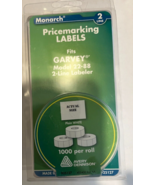 3 Packages NIP Monarch Labels - 2-line, #925127-1000/roll white -Model 2... - $11.83
