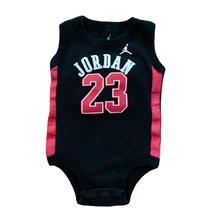 Jordan 23 Black Knit One Piece Bodysuit Jersey Infant Size 0-6 Months Basketball - £11.19 GBP