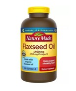 Nature Made Flaxseed Oil 1400 mg, 300 Softgels 9/2025+ - £22.36 GBP