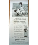 Johnson &amp; Johnson Baby Powder Print Magazine Advertisement 1930s - €5,16 EUR