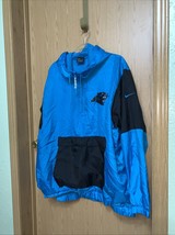 Carolina Panthers Jacket Mens XXL Blue Nike Half Zip Windbreaker NFL Foo... - $524.61 MXN