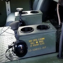 2 Cup Holders / Center Console (A) Truck Can Holder M998 Military Humvee - £141.58 GBP