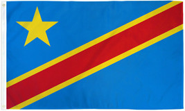 Congo Democratic Republic Flag 2x3ft Flag of Congo Dem Rep Congolese Fla... - $16.99