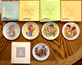 Avon Mother&#39;s Day Plate Lot 5 Exclusive Fine Porcelain 22k Gold Collectible Vtg - £15.79 GBP