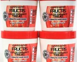 4 Garnier Fructis 3.4 Oz Color Vibrancy Treat Goji Extract 1 Minute Hair  - £22.80 GBP