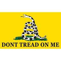 Don&#39;t Tread On Me Flag with Grommets 2ft x 3ft - £10.58 GBP