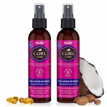 HASK CURL CARE 5-IN-1 Leave-In Spray Conditioner 2 Piece Bundle- vegan f... - £19.41 GBP