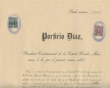 Porfirio Diaz Signed 1900 Mining Claim &amp; Map Mexico Stamps Guilroy Gold ... - $562.32
