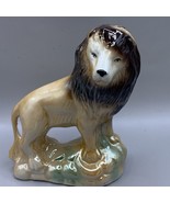 Lion Figurine Lusterware Made in Brazil King of the Jungle 7.5&quot;T - £11.30 GBP