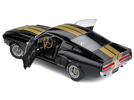 1967 Shelby GT500 Black with Gold Stripes 1/18 Diecast Model Car by Solido - £62.46 GBP