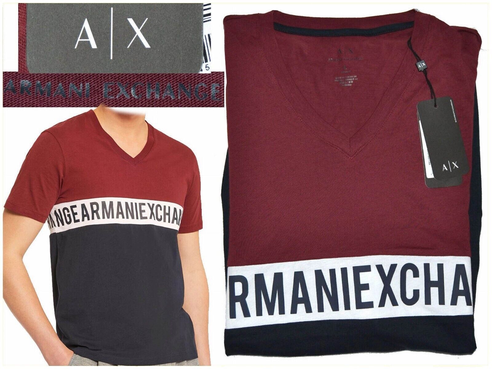 ARMANI EXCHANGE Men's T-shirt L EUropa / M US *DISCOUNTED HERE* AX01 T1P - £31.47 GBP