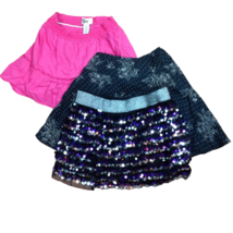 Lot of 3 girl Mini skirts Sz XL 14/16 Joey B, So, Knitworks Black, Pink, Sequin - £8.34 GBP