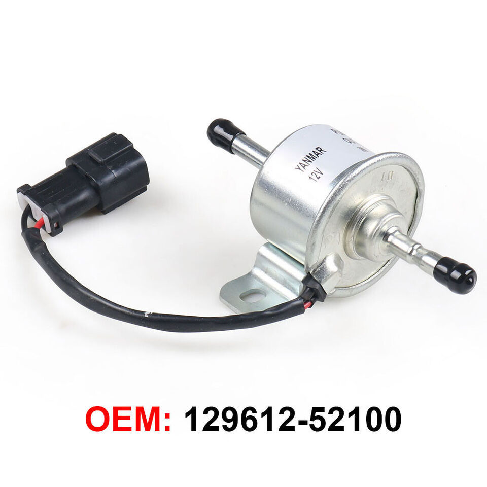 12V Fuel pump 129612-52100 for Yanmar 4TNV88 3TNV88-NHB NHBB ZX30U-2 ZX3... - $17.50