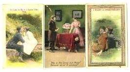 3 Holmfirth Famous Lovers and Famous Comics  Postcards Bamford - £9.31 GBP