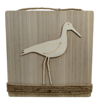 Place & Time - Calm & Cool Craft Decorative Seagull Wooden Sign (10x10) New - £10.42 GBP