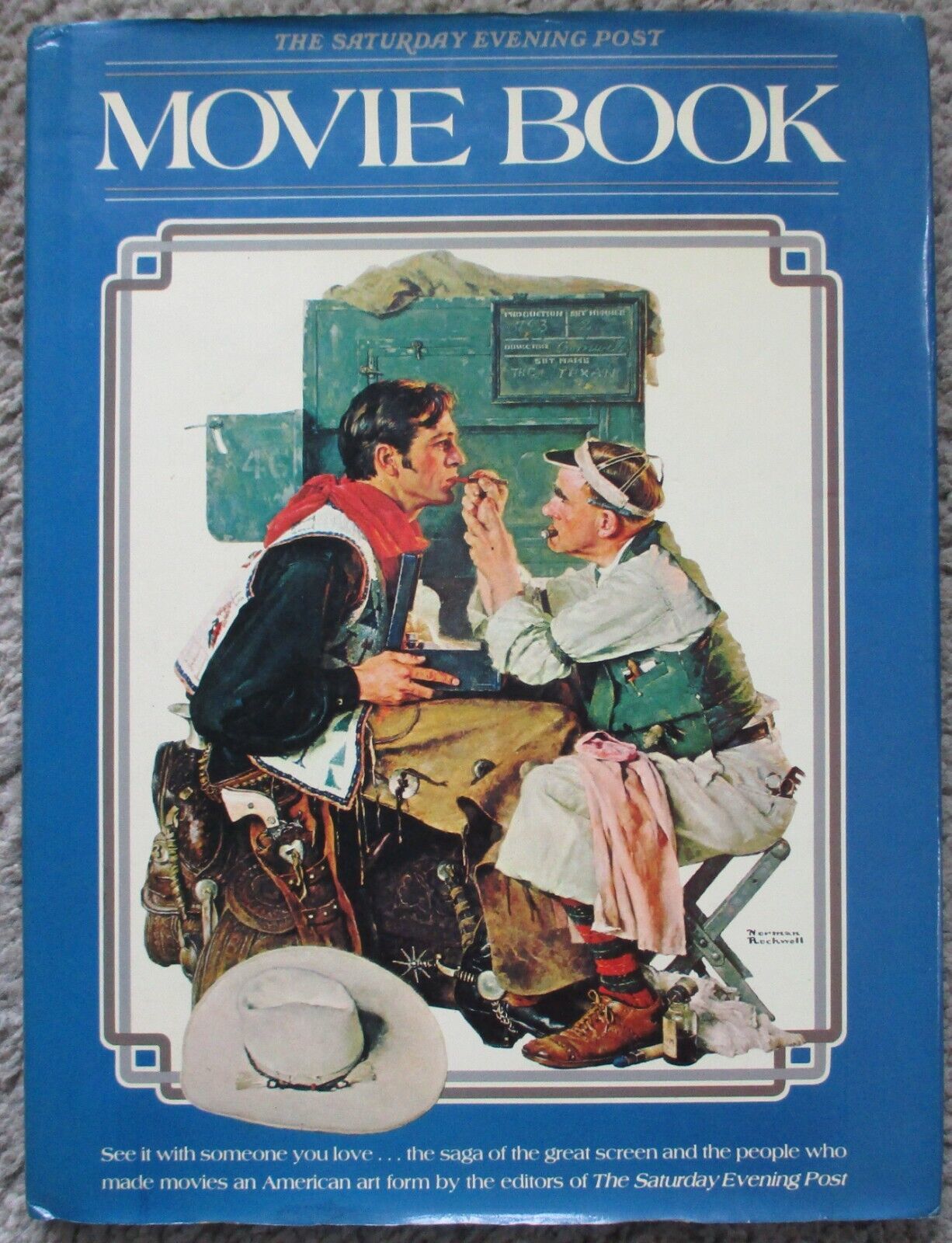 THE SATURDAY EVENING POST MOVIE BOOK (1977) Monroe, Bogart, Hitchcock Ar... - $8.99