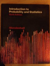 Introduction to probability and statistics Mendenhall, William - $13.71