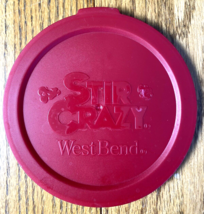 Excellent - West Bend Stir Crazy Deluxe Popcorn Popper 82505 Part Bowl Lid Only - £11.76 GBP