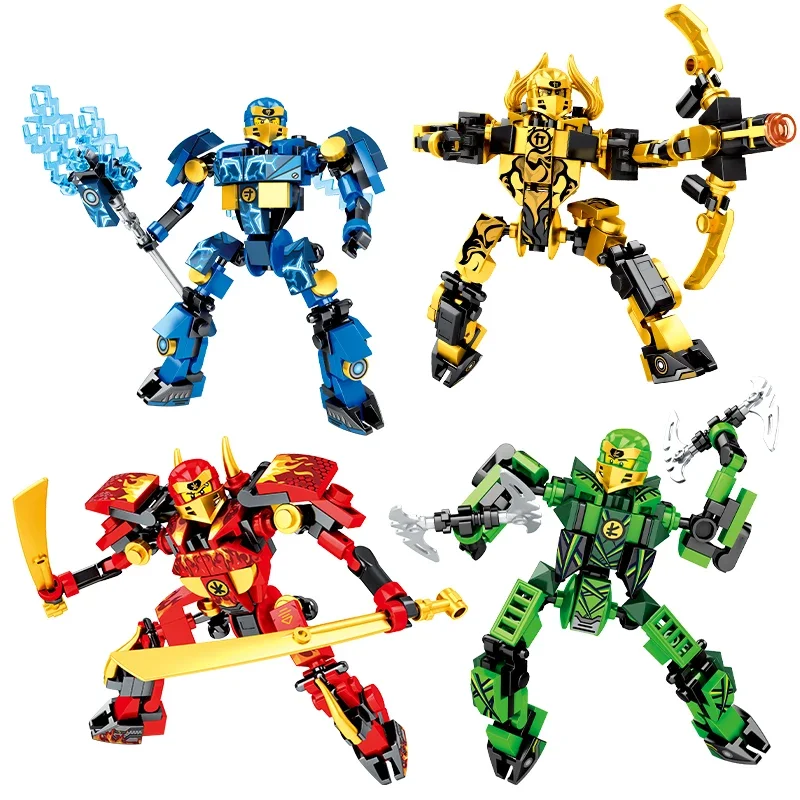 68203-4PCS - Famous technical experts Ninja motorcycle building blocks Mini - £9.02 GBP