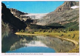 Postcard Bow Lake &amp; Bow Glacier Banff National Park Alberta Canadian Rockies - $3.95