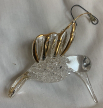 Set Of 4 Gold And Glass Hummingbird Ornaments - £15.30 GBP