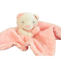 Pink White Kitty Cat Lovey Soft Security Blanket  Carters - £10.27 GBP