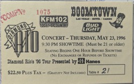 Diamond RIO's '96 tour presented by Hanes at Boomtown Las Vegas Hotel Ca... - $110.66 MXN Diamond RIO's '96 tour presented by Hanes at Boomtown Las Vegas Hotel Ca... - $110.66 MXN