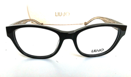 New LIU JO LJ 2629 001 Crystal Black 53mm Cat Eye Women&#39;s Eyeglasses Frame - £55.07 GBP