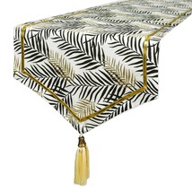 Panra - Black Cotton Decorative Table Runner - £36.89 GBP+