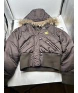 Vintage Rocawear Down Feather Puffer Women Size M Medium Jacket Cropped ... - $208.38 CAD