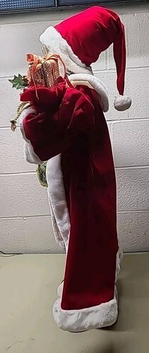Northlight 36" Holly Berry Santa Claus with Presents and Gift Bag Christmas... Item image 3